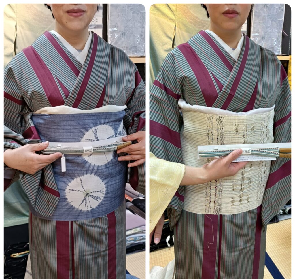 帯合わせで変わる印象